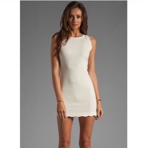 for love and lemons white scalloped dress